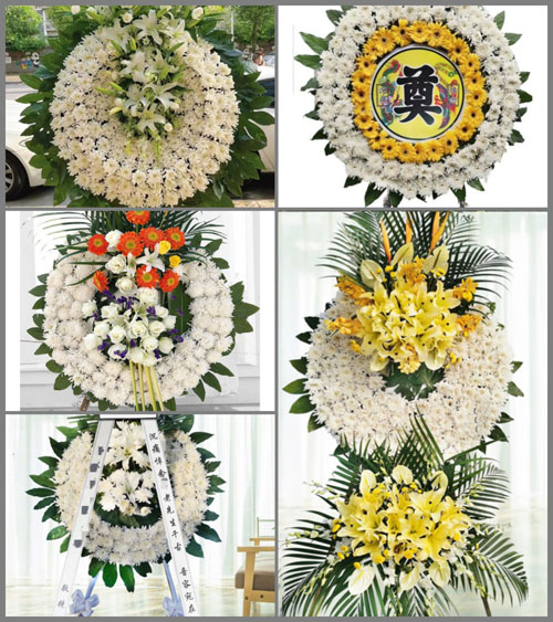 湖南永州祁阳县文明镇桥梓塘村花圈速递